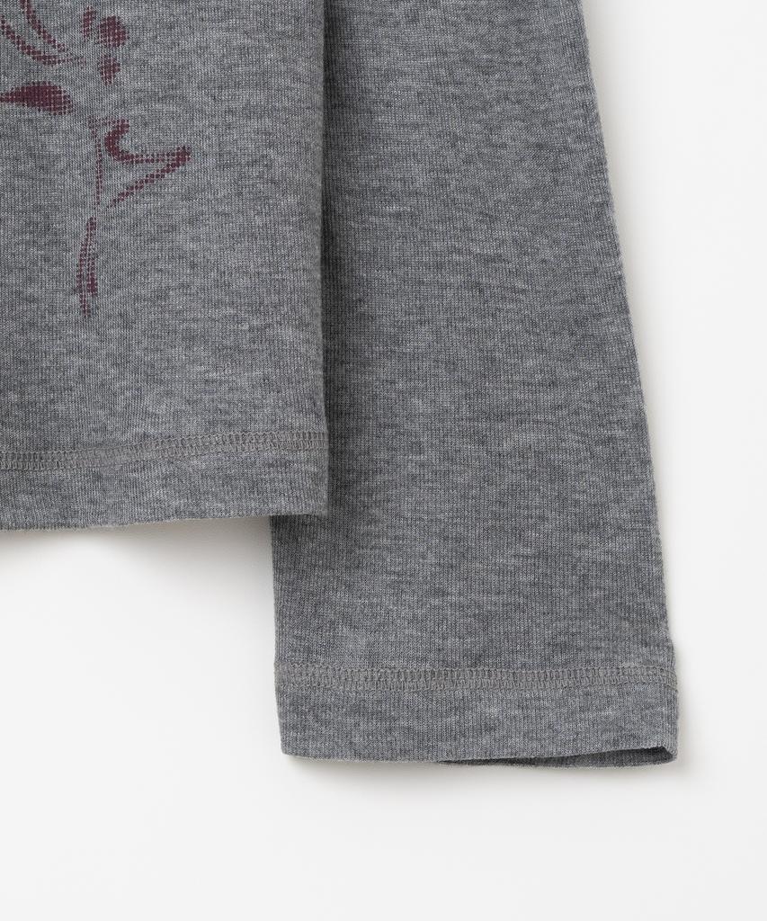 MILLO WOMEN Ribbed Tattoo Long Sleeve [Gray]