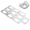 Set 10 buc Garnituri Turbo Flanșă T3 Grafit Aluminiu Potrivit pentru T34 T35 T38 GT35 Turbo