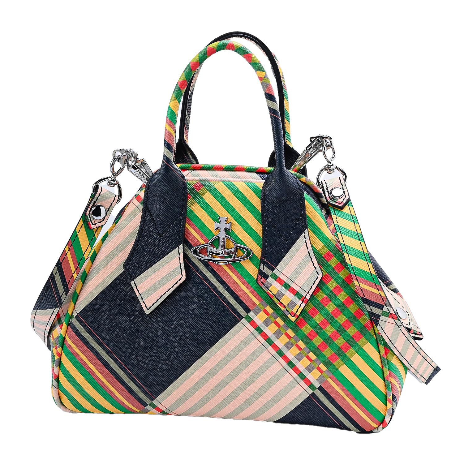 

Vivienne Westwood Camera Bag Сумка через плече YASMINE Tartan Check Saffiano Multicolor 43030036U L0074 TARTAN O102 Жіноча [Артикул]