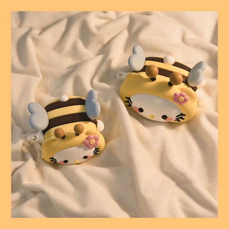 

for Walkers Flower Zeroair Protective Cover Niche Style Silicone Walkers X1evo Earphone Case Walkers Zeroair Earphone Sleeves Cute Drop-Resistant Rambler Zero Air Bee KT cat [send iron hook]]