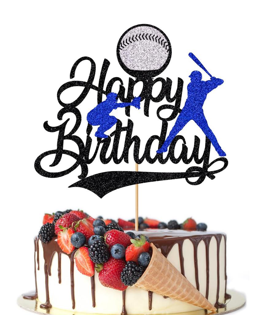 Topper Torta Buon Compleanno Golf Pallina da Golf Giocatore Decorazioni Torta Glitter Topper Torta Buon Compleanno Sportivo Decorazioni Festa a Tema