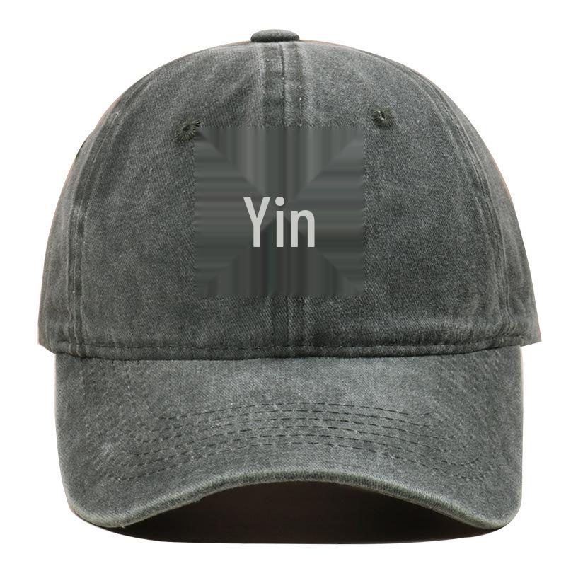 Pure Cotton Denim Flying Sea Turtle Retro Washed Baseball Cap