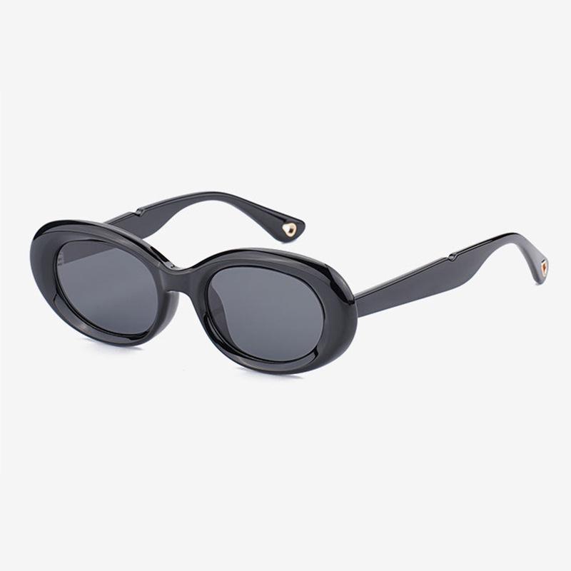 Women's Oval Cat Eye Polarized Sunglasses, UV Protection, 2535, Enhances Facial Features, High-End Look