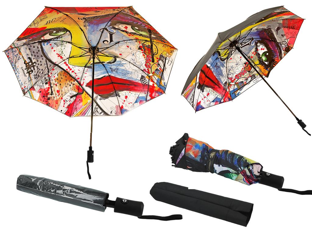 Parasol Automatyczny Składany Louisa Jover Damski Mocny Deszcz Ozdobny