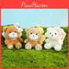 Bow Adorable Cute Knot Teddy Bear Plush Keychain Soft Short Plush Pendant
