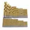 99-Piece Titanium-Plated Twist Drill Bit Set for Woodworking & Steel Drilling
