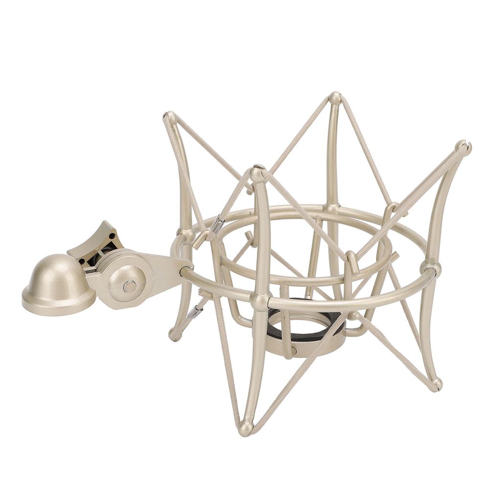 Microphone Shock Mount Zinc Alloy Anti Vibration Studio Mic Shockmount Stand Secure Support for Recording Station Studio