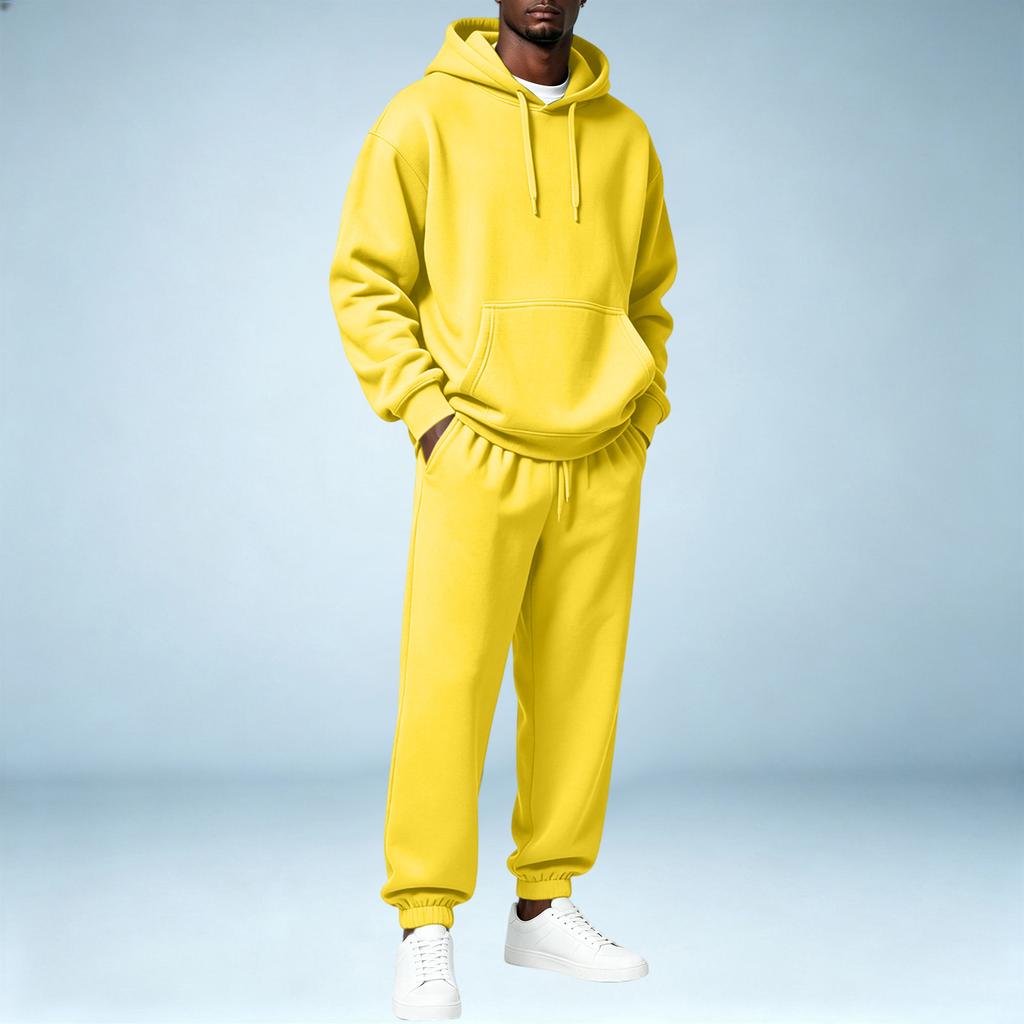 Herren Pullover Hoodie Sweatshirt Sportliches Set