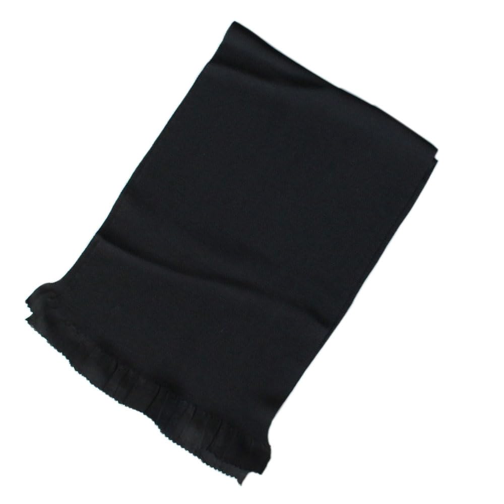 [ig787] Formal wear, mourning wear, pure silk crepe weave obiage, black silk [Kimono Biyori]