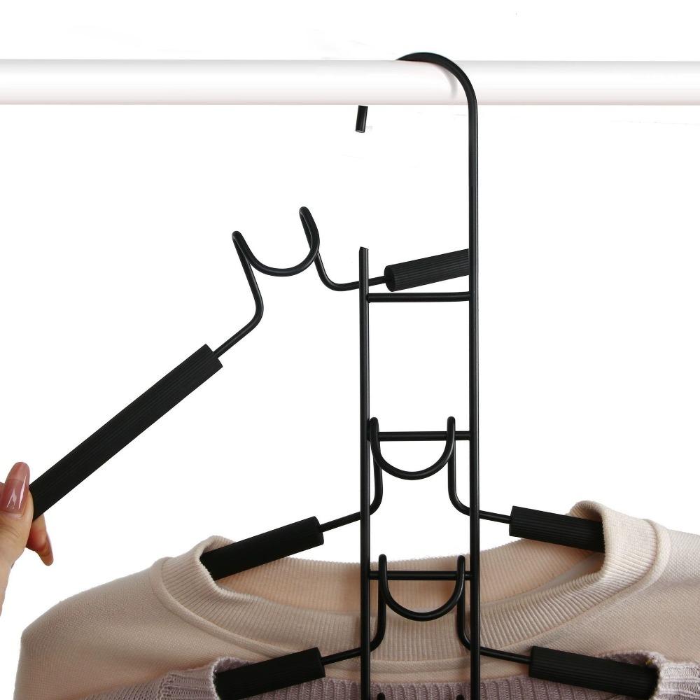 Space Saving Clothes Hanger 5 Layer Storage Holder New Clothes Drying Rack  Home Gadgets
