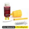Hydraulic Bike Brake Bleed Kit + 60ml DOT 5.1 & Mineral Brake Oil Fluid, Disc Brake Maintenance Syringe Funnel Tool Set