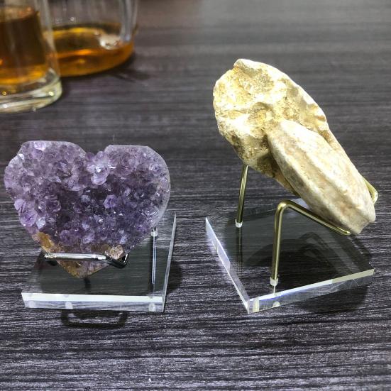Display Stand Compact Sturdy Stone Mineral Display Rack Versatile Durable Acrylic Rack Holder for Collector