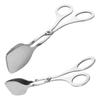 Pliers Stainless Steel Food Tong Multi-Purpose Creative Cake Clip Double Head Anti-scald Salad Clamp Barbecue Tool