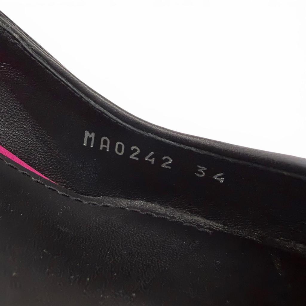 Ottime scarpe con tacco LOUIS VUITTON Sequin Logo Cerchio LV Pelle nera Donna 34 Usate