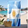 Asciugamano da Spiaggia Stampa Calcio Argentina Asciugatura Rapida Super Assorbente Morbido Asciugamano da Bagno per Nuoto Spiaggia Viaggio Souvenir Regalo per Fan