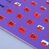 5 TARJETAS DE BINGO DESLIZANTES DE IMPRESIÓN GRANDE Tablero de Bingo Deslizante Tarjetas Reuniones Festivas