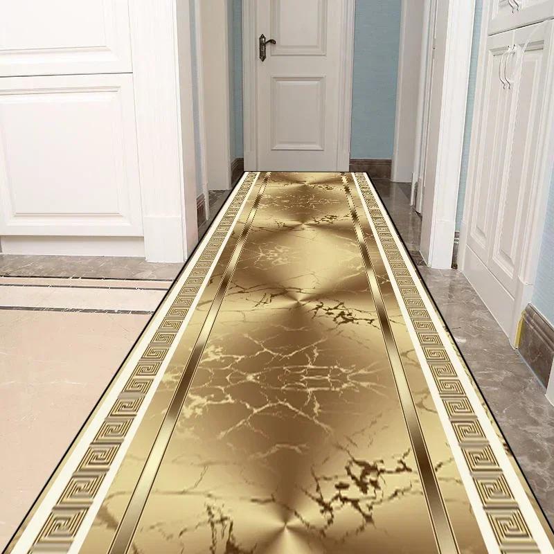 

Персидский роскошный длинный коридорный ковер, украшение дома, богемный декор для коридора, лестницы, гостиничный коврик для прохода, противоскользящий коврик для кухни 60x200cm 23.6x78in