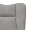 Armchair Light Grey 63 X 67 X 94 Cm Velvet