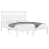 VidaXL Bed Frames White Solid Pine Wood 120x200 Cm 3103929