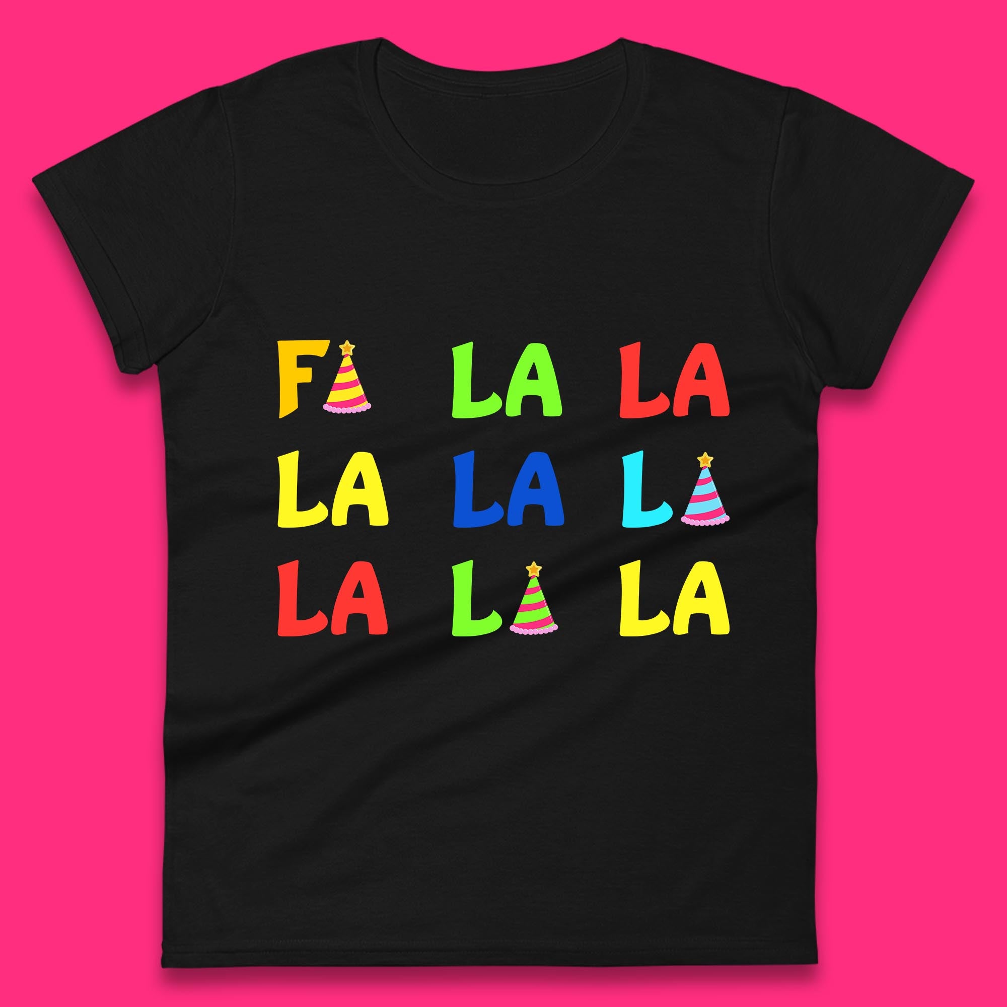 

Fa La La La Christmas Womens T Shirt Mens Tops Tees Unisex S