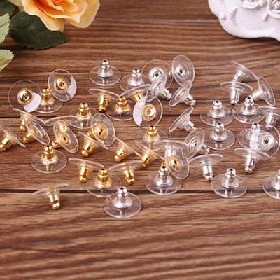 Neue 50 Stück Earnuts Ohrring-Verschluss-Stopper mit Pad-Schmuckzubehör