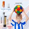 Multicolor Plush Indoor Soccer Sphere For Toddlers Size 4 Safe Foam Sphere For Kids To Kick & Play In House Fun Soccer Gifts Birthday