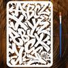 PET Hollow Out Drawing Painting Stencils, for DIY Scrapbook, Photo Album, Letter, 297x210mm