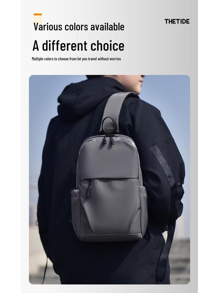 Pánská lehká voděodolná multifunkční taška přes hrudník a crossbody