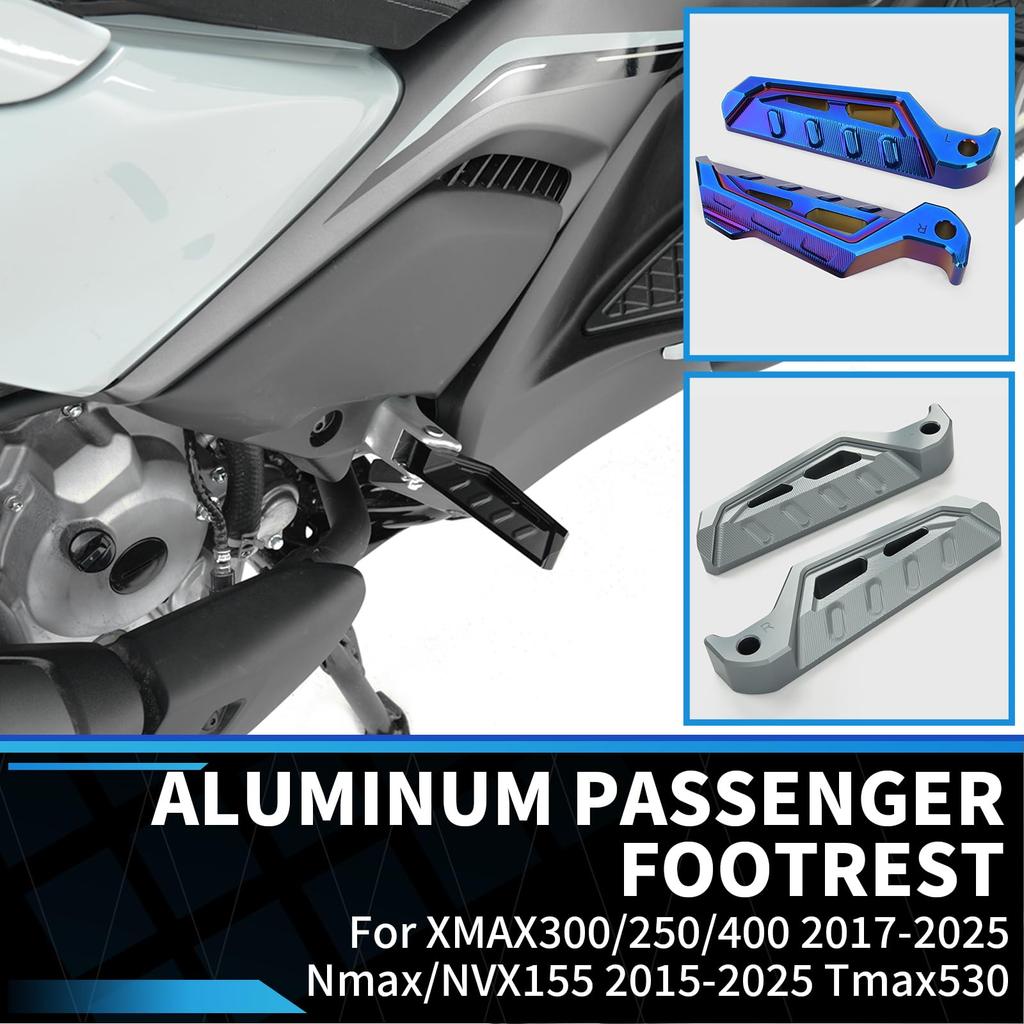 GFARDMOTO Motorcycle Footrest Pedal Passenger Footpeg CNC Aluminum Anti-Slip Rear