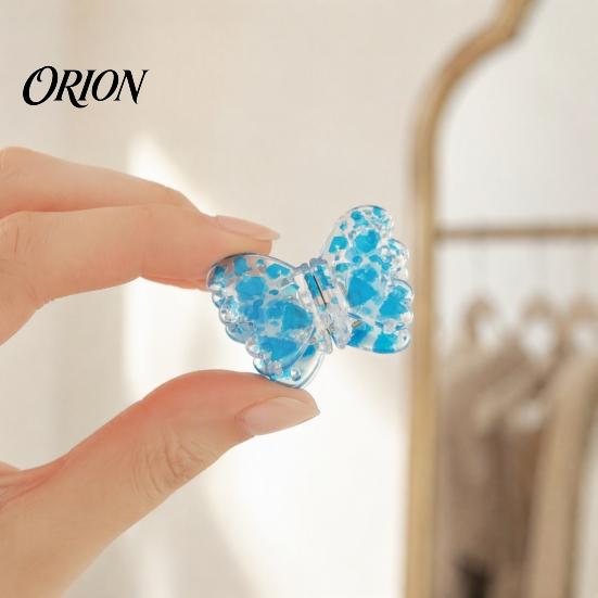 Non-slip Hair Accessories Magnetic Clips for Women Girls, Butterfly Shape Strong Hold Non Slip Gentle Styling Claw Clips, Seamless 2-in-1 Clip