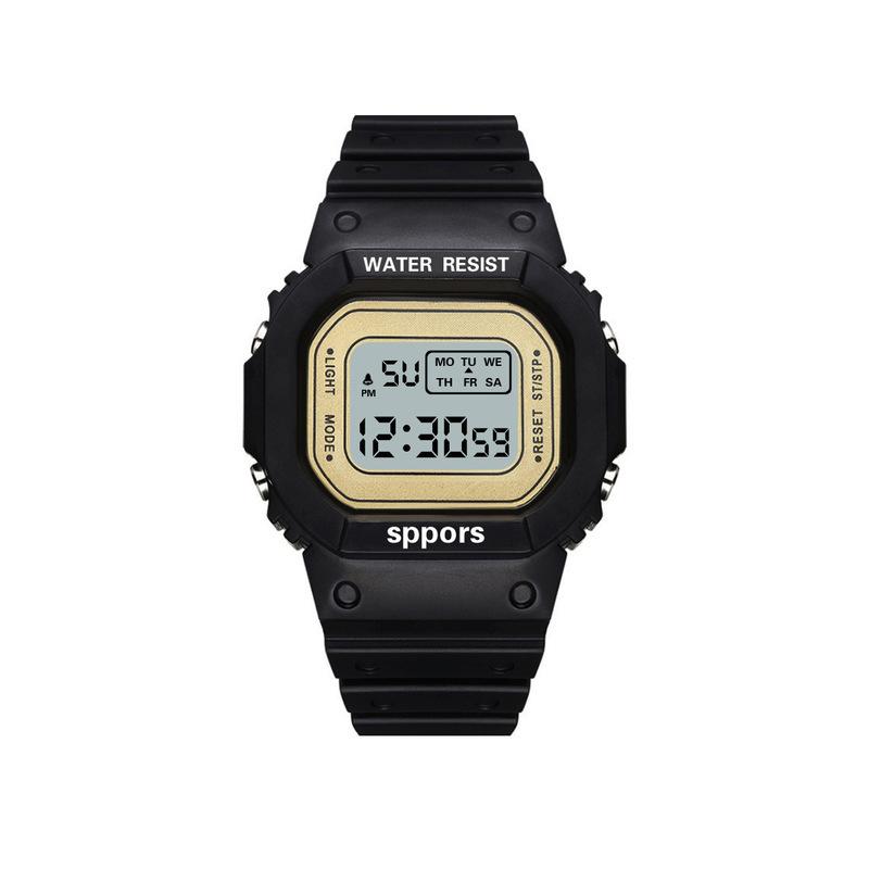 UTHAI CE117 Sports Electronic Watch Unisex Square Watches Students Digital Wristwatch Waterproof Clock Bracelet For LED