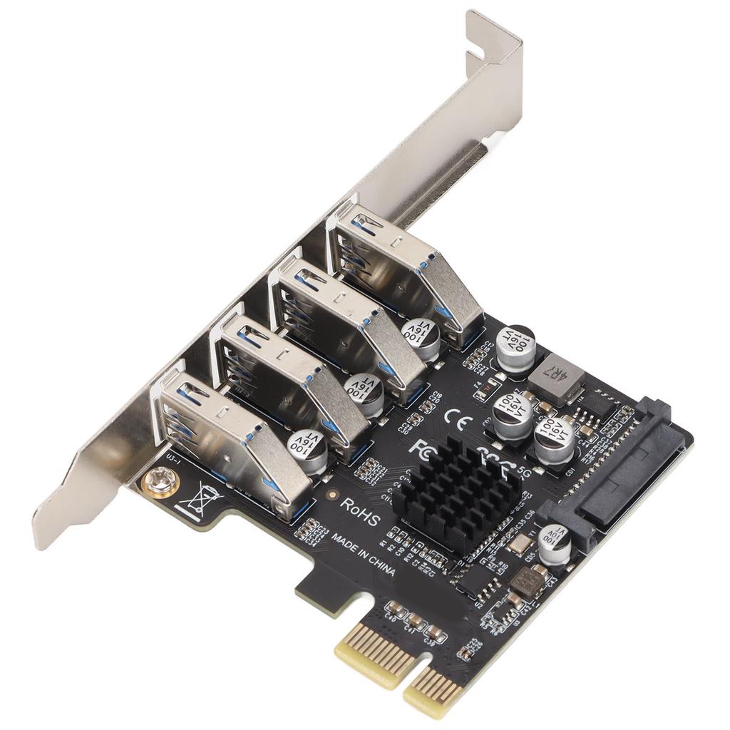USB 3.0 PCIE Expansion Card PH64 2U4U VL805 Chip 5Gbps Transmission 4 Port USB Expansion Card for