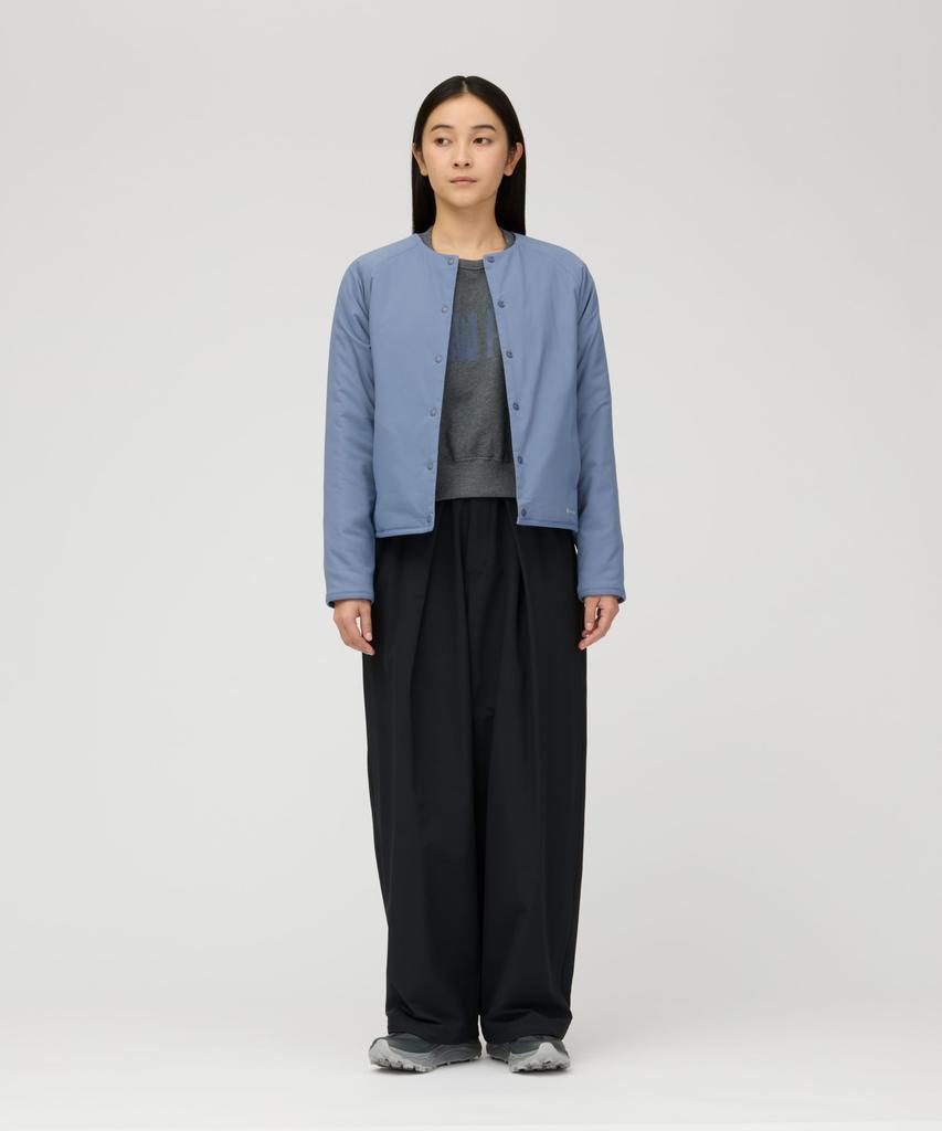 Snow Peak Flexible Insulated Cardigan Light Blue 3 Women's Lightweight, Breathable, Water-Repellent