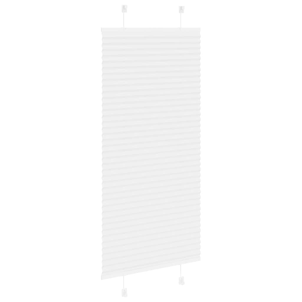 Roleta Plisowana Biała 55X100 Cm Szerokość Tkaniny 54,4Cm