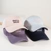 Summer Big Head Circumference Letter Embroidered Baseball Cap Female Soft Top Showing Face Small Cap Male Versatile Sun Hat