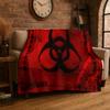 3D R-Resident Evil Leon Game Cartoon Flannel Blanket Soft Warm Throw Blanket for Bedroom Living Room Bed Travel Camping Picnic