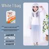 Children's Disposable Extended One-Piece EVA Raincoat with Backpack Cape