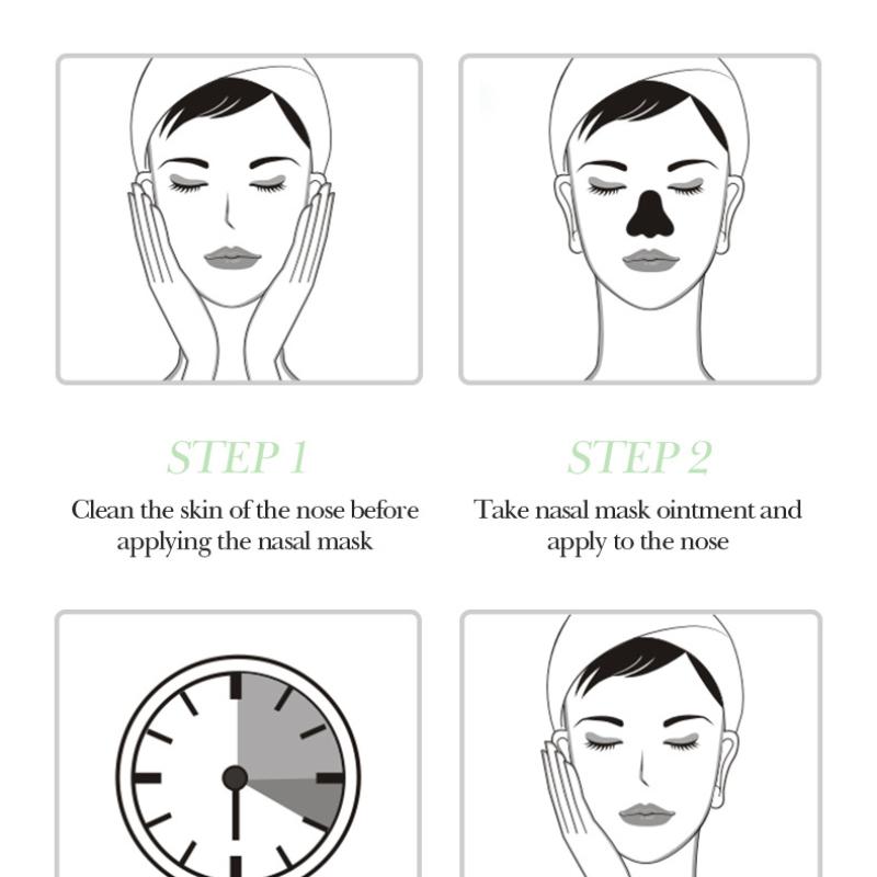 Bamboo Charcoal Blackhead Nasal Mask Sticker SADOERT Area Care 60g Skin Care Products