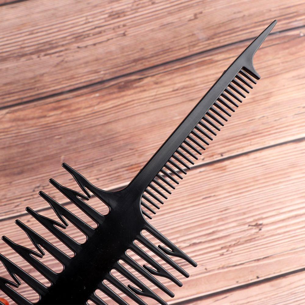 Professional Two Sides Fish Bone Shape Highlighting Separate Dye Comb Salon Dyeing Tool