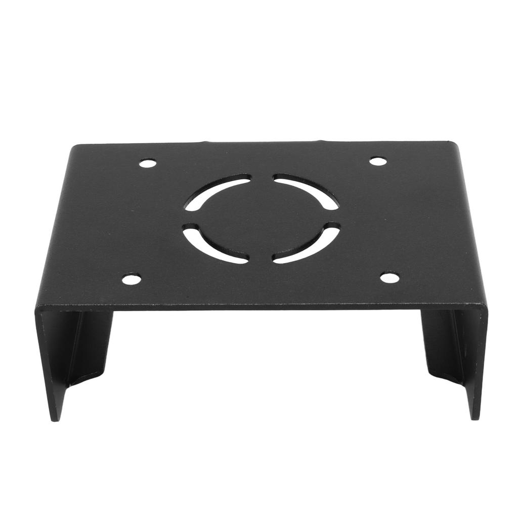 Set Top Box Mount Aluminum Alloy Rust Proof Screw Fixing Wall Bracket for IOS TV Black