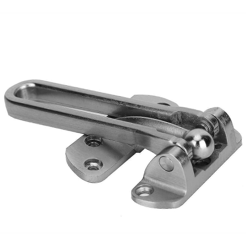 Stainless Steel Security Guard Door Safety Lock Latch for Home Hotel (Matte Black)