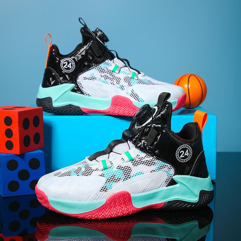 New Kids Men Basketball Shoes Street Basketball Boots Train Athletes Waterproof Luxury Boys Cushion Breathable Sports Sneakers