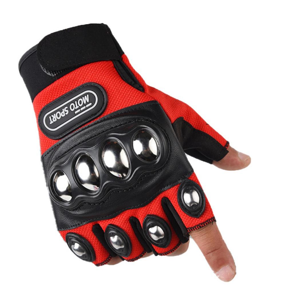 Motorcycle Riding Half-finger Gloves Men and Women Outdoor Anti-drop Sports Fitness Mountaineering Protection Long-finger Hard Shell Gloves