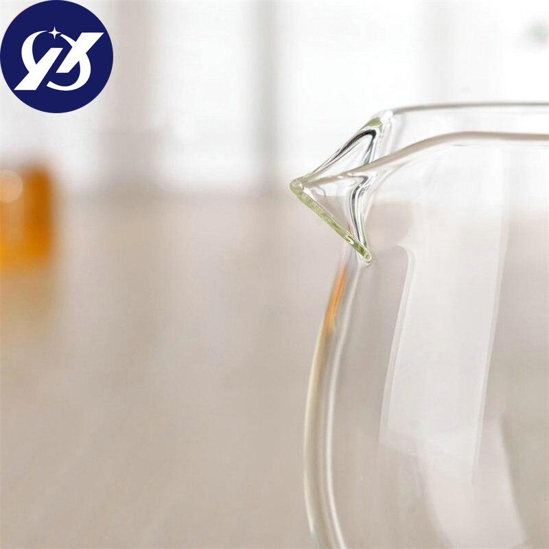 Teiera in vetro trasparente resistente al calore Cha Hai Gongdao Tazza da tè Fair Mug Tazza da tè Set da tè 450ML