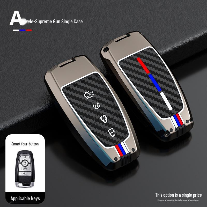 Ford Edge Mondeo Focus Explorer Key Case with Metal Buckle