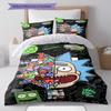 Ricky and Morty Printed Coreless Ultra-Soft Sheet Set, Multiple Sizes of Comfortable Bed Sheets, Bedroom Bedding Decoration