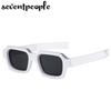 Vintage Rectangle Sunglasses Men  Luxury Brand Designer Retro Rectangular Sun Glasses For Female Thick Frame Square Shades