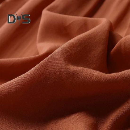 Women Spring Fall Dress Round Neck A-line V Neck Pleated Long Sleeves Solid Color Big Swing Dating Shopping Vacation Maxi Dress