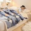 Cozy Thickened Milk Fleece Baby Blanket - AB Style, High Gram Weight, Lambswool Fleece