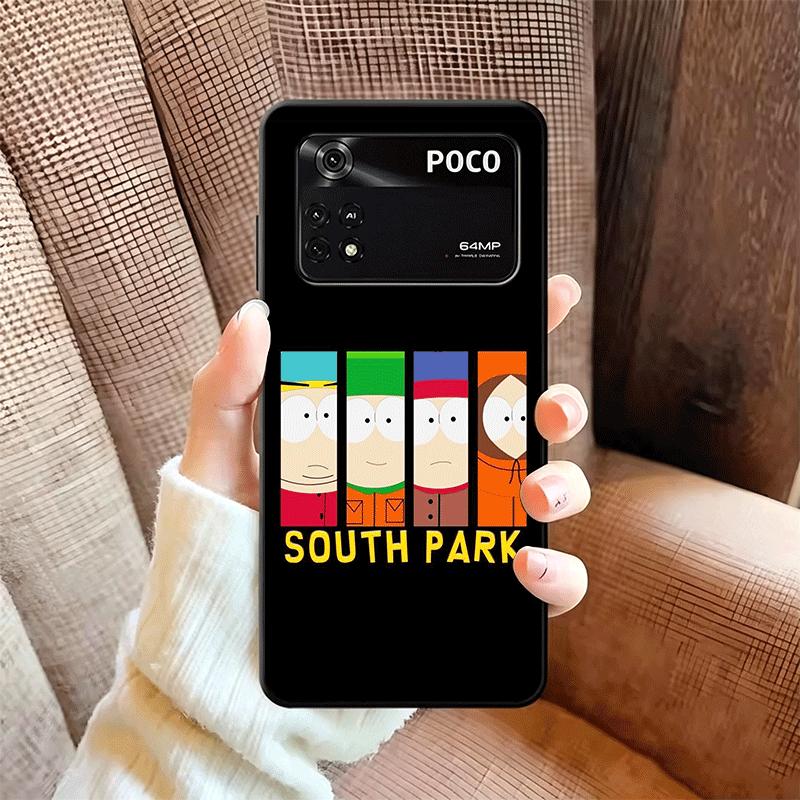 Cartoon S-South P-Parkes Soft Phone Case for Xiaomi Poco X5 X6 X7 X8 Pro Max X3 F7 F8 Ultra M8 M7 M6 M5 Redmi 15 15C 14C 13C 12C